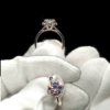 Flower Petal Engagement Ring