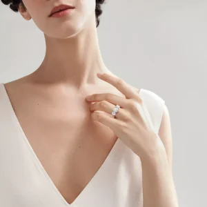 TriLight Grace lab grwon diamond ring.