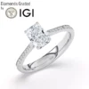 Radiant cut Lab grwon diamond Ring