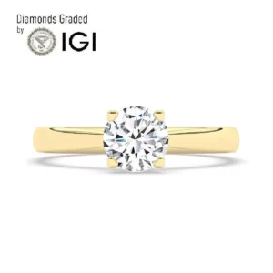 Lab grwon diamond engagement Ring 01